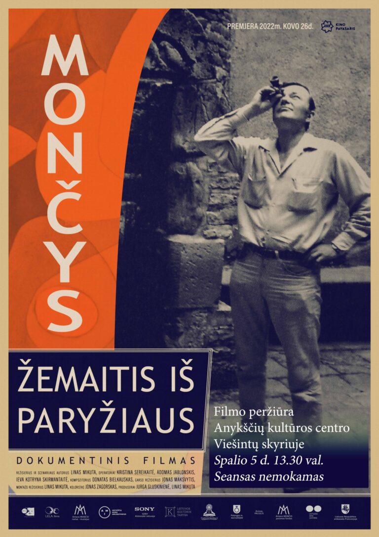Dokumentinio kino filmo „ Mončys. Žemaitis iš Paryžiaus” peržiūra