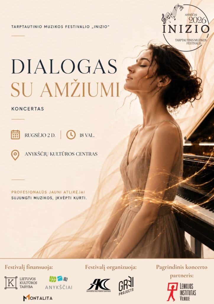Tarptautinio muzikos festivalio ,,Inizio” koncertas ,,dialogas su amžiumi”