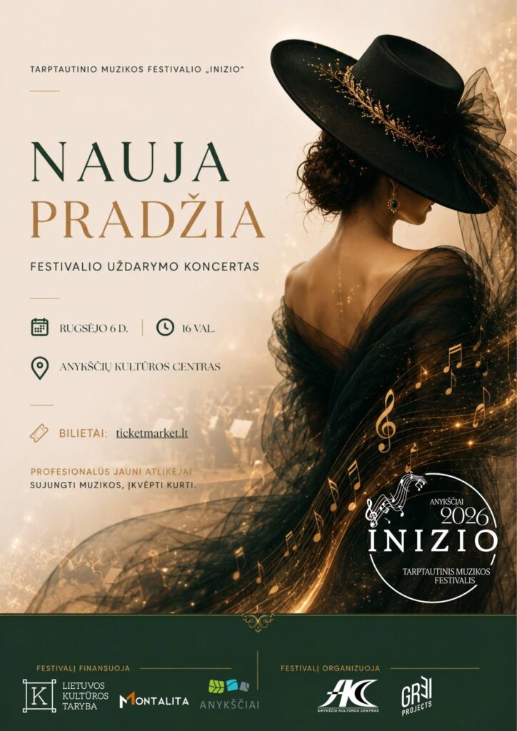 NAUJA PRADŽIA Tarptautinio muzikos festivalio „Inizio“ uždarymo koncertas