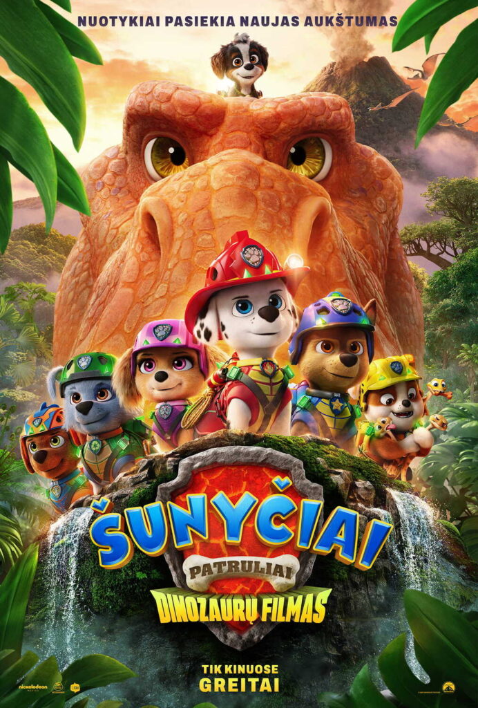Kino filmas „Šunyčiai patruliai. Dinozaurų filmas”